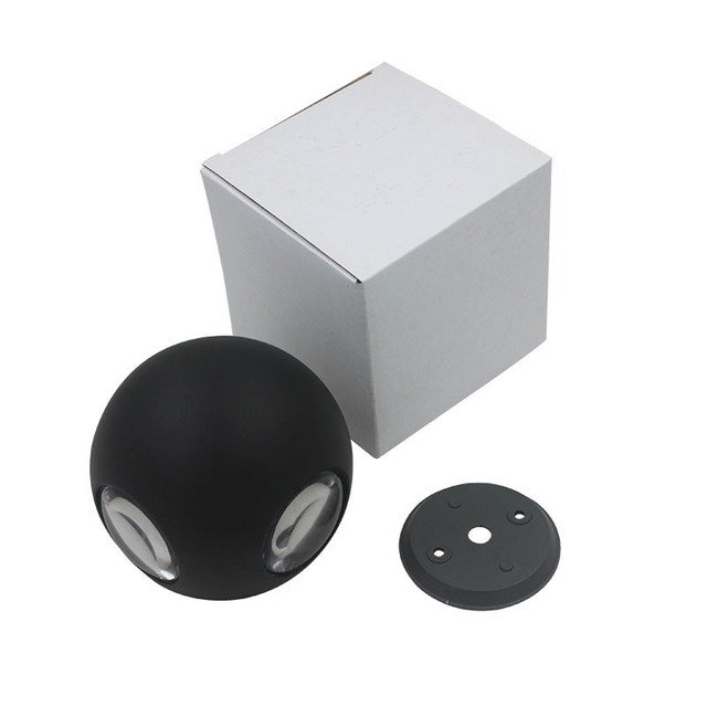 Round Ball 6W 12W Highbright Stair Rust-proof Residential Deco Water Proof IP65 High Quality Aluminum LED Wall Light