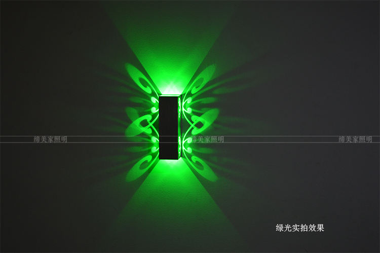 Fokison (Electronic Components) Light Fixture Colorful Lamp Square Led Wall Sconce For led home bar lights
