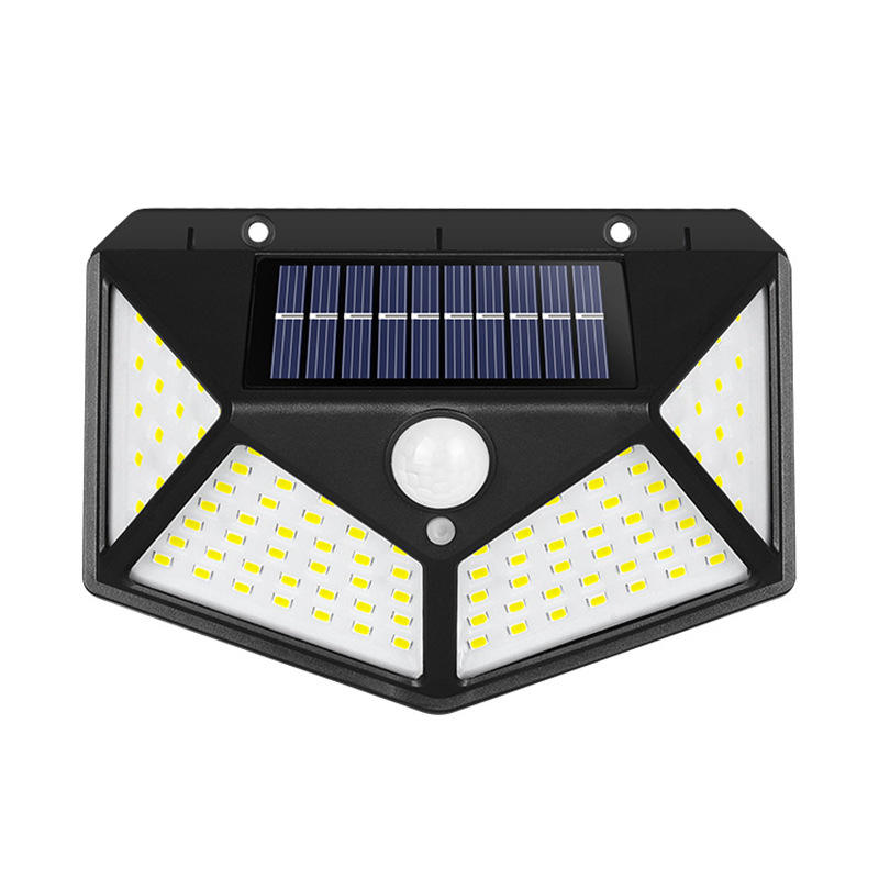 100 LED Solar Wall Lights Outdoor Solar Lamp PIR Motion Sensor Solar Powered Sunlight Street Light for Garden Light