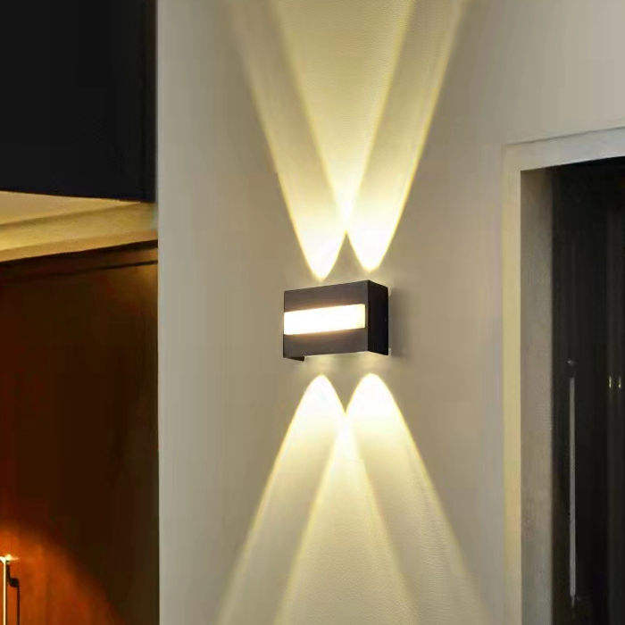 Waterproof Strip Wall Panel Light Highlight Luxury Garden Wall Lights Wall Mount Lighting Aluminum Landscape Garden Outdoor