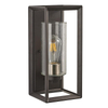 Hot sell outdoor Wall Light Fixtures black and gold finish seeded glass wall sconce wall mount for porch garden light