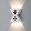 12W Letter Shaped Wall Lamp Up And Down Light Outdoor Led Wall Sconce Modern Outdoor Wall Sconce Black Outdoor Sconce Black Outdoor Wall Sconce