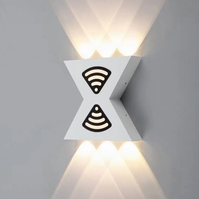 12W Letter Shaped Wall Lamp Up And Down Light Outdoor Led Wall Sconce Modern Outdoor Wall Sconce Black Outdoor Sconce Black Outdoor Wall Sconce