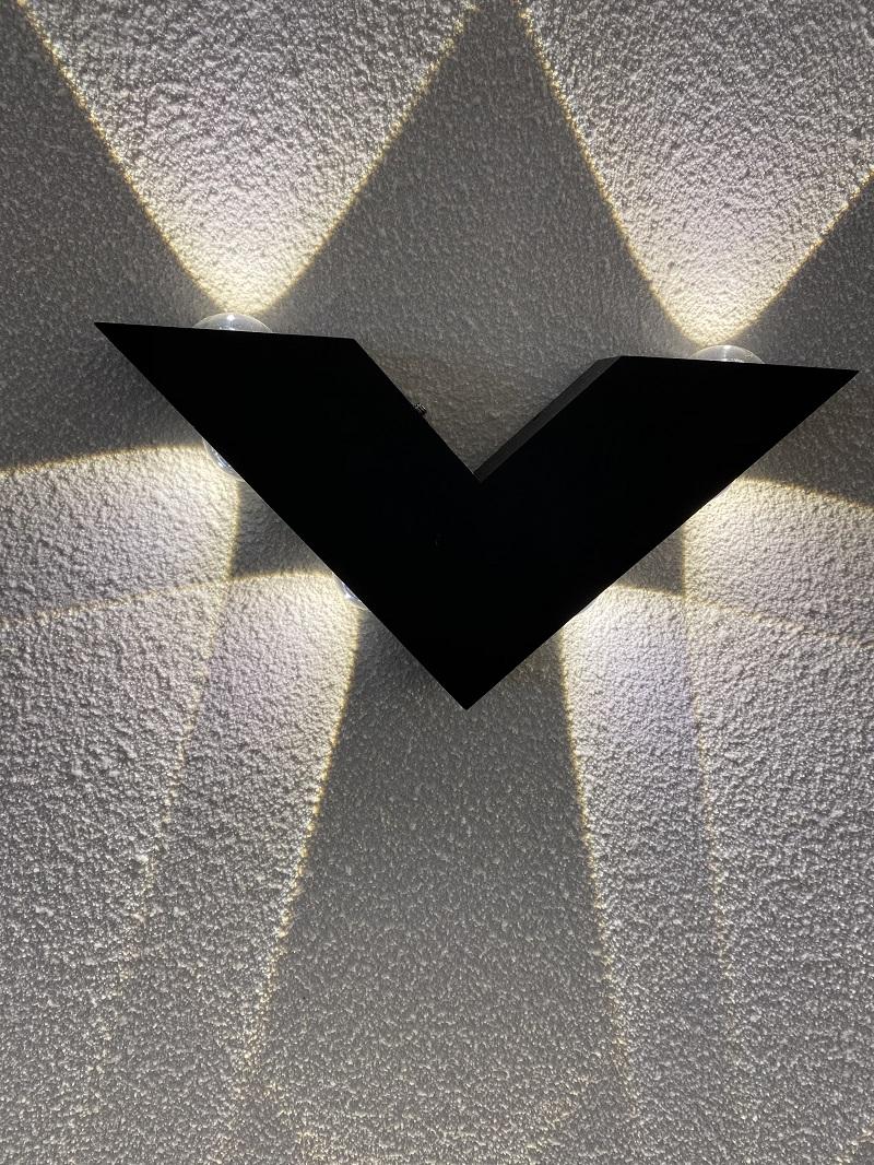 Decoraitive led light V shape wall lamp and modern indoor light factory paice wall lamp aluminum lamp led wall light