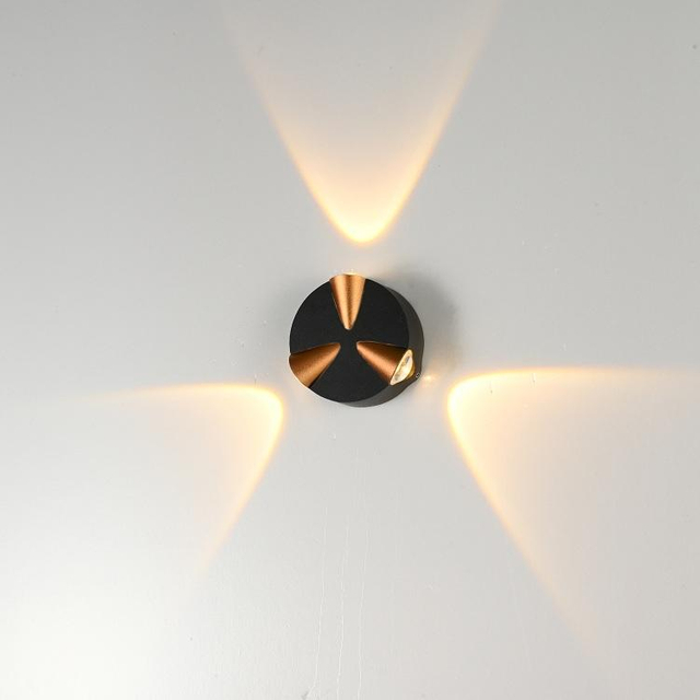 Outdoor Waterproof And Moisture-proof Wall Lamp Outdoor Aluminum Courtyard Terrace Aisle Stairwell Aisle Lamp