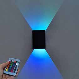 5W Modern Up Down Wall Lamp 5W LED RGB Bedroom Bedside Decoration Wandlamp AC85-265V Industrial Project Lighting Wall Decor Arts