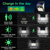 Smart Solar LED Outdoor Waterproof Up and Down Luminous Lighting Garden Decoration Solar Lights Stairs Fence Sunlight Lamp