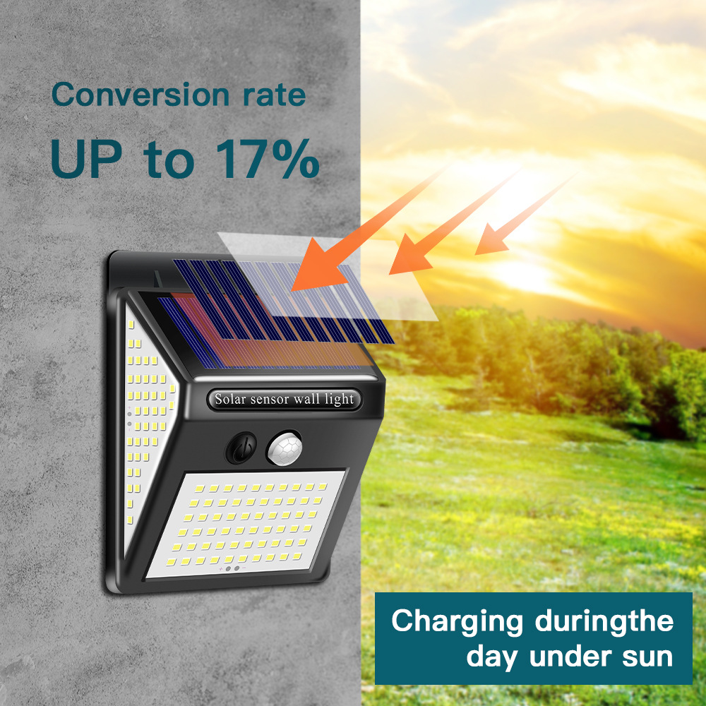 Smart Solar LED Outdoor Waterproof Up and Down Luminous Lighting Garden Decoration Solar Lights Stairs Fence Sunlight Lamp