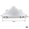 3W 9W Triangular Wall Lamp Corridor Lamp Wall Lamp Triangular Shape Indoor Wall Light Unique Night Lamp for Hotel And Living Room Decoration