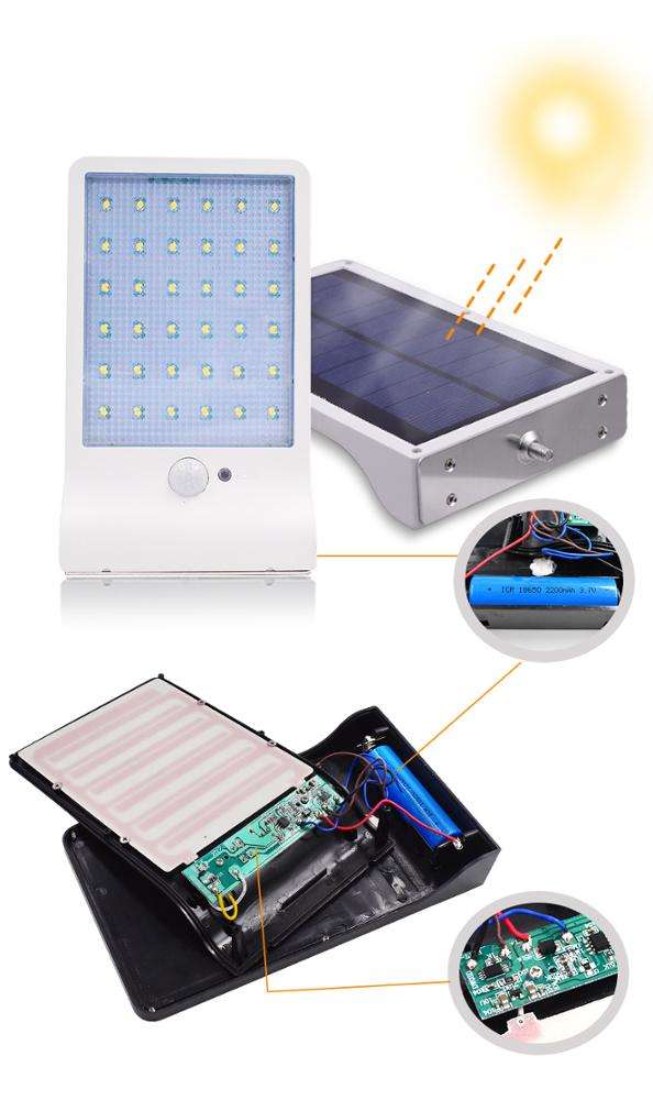 solar garden wall lights