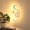 Indoor Interior 22W Muziek LED Wandlamp Op en neer Aluminium Versieren Wandkandelaar Boerderij Wandlamp Slaapkamer Creatief
