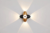 Modern Black Waterproof Wall Mount Light Aluminum Wall Sconce 2 Light Outdoor Wall Light Decoration for Garden Up And Down