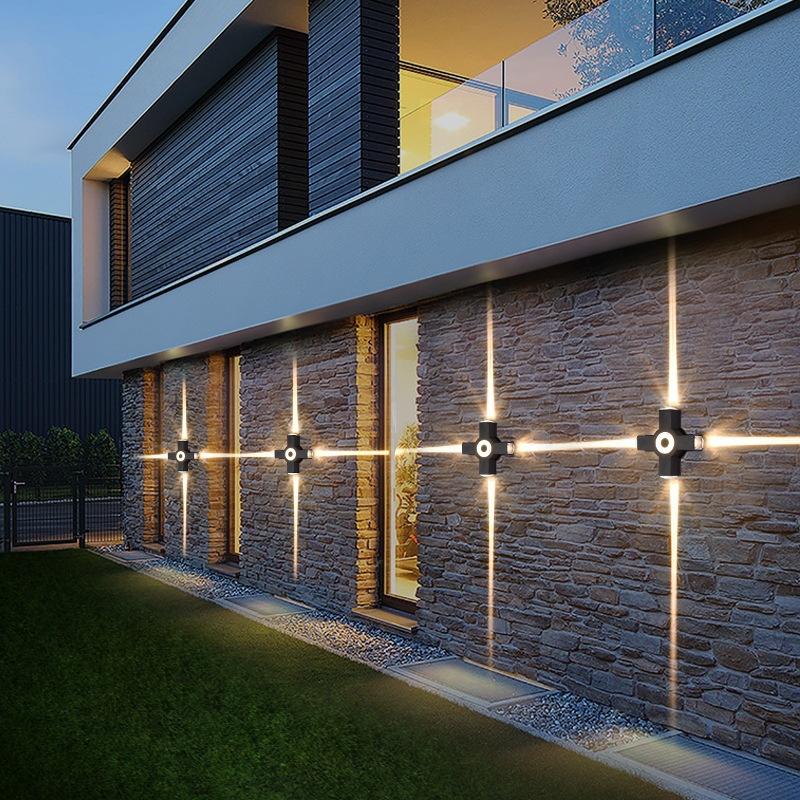 LED 6W/12W Outdoor Waterproof IP65 Wall Light Porch Garden Wall Lamp Indoor Bedroom Living Room Decoration Lighting Lamp