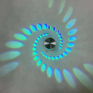 LED Spiral Hole Wall Light 16 color wall lamp Remote control wall lamp Suitable For Hall KTV Bar Home Decoration Art Wall Lamp