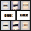 LED Wall Light Waterproof IP65 Aluminum Garden Wall Lamp Gold Black White Light Indoor Outdoor Wall Sconce