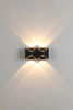 6W Bow Wall Lamp Waterproof LED Wall Light Factory Price Black And White Housing Garden Household Decorative Lights