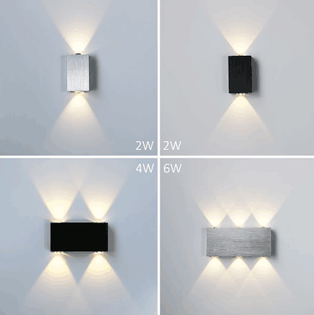 Rectangular wall lamp