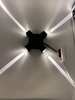 4W 12W LED Outdoor Wall Lamp Cross Star 4 Side Lighting Waterproof IP65 For Garden Decoration Outdoor Light