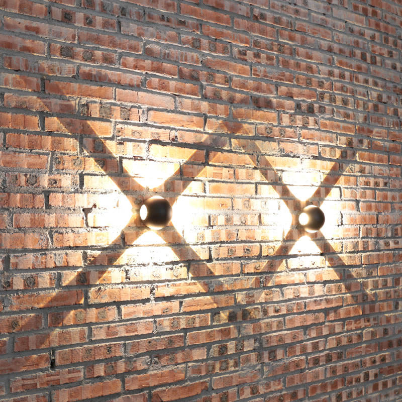 4W Small NEW Arrival Ball Lights Outdoor Down Light Multi-color Lights External Wall Lamps Luminaire LED Wandlamp LED Wall Lamps