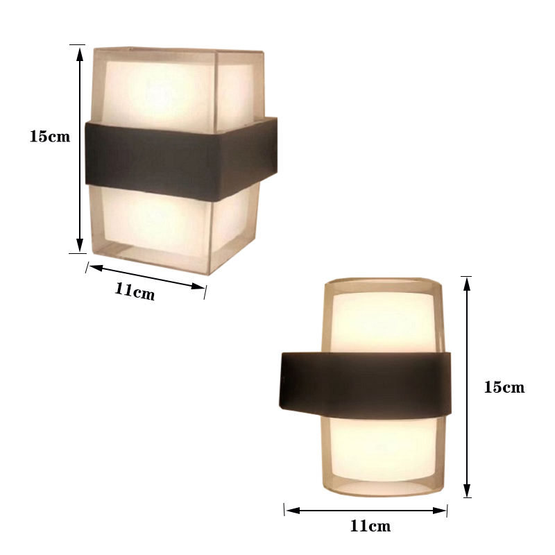 Tuya Smart App Control Waterproof IP 65 LED Wandlamp colorful waterproof outdoor wall lamp modern light outdoor goods