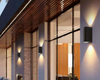 12W Column Double Head Waterproof Wall Lamp Unique Night Lamp IP65 Waterproof Wall Lamp for Garden Yard Decoration