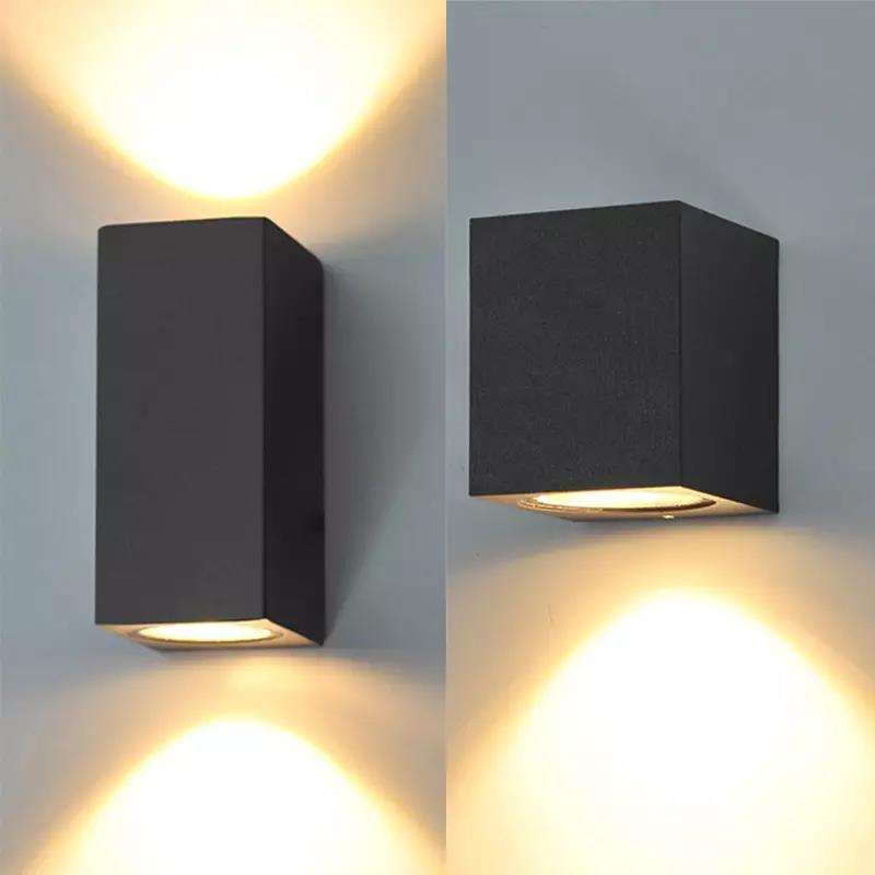 5W Square Single Head Waterproof Wall Lamp Unique Night Lamp IP65 Waterproof Wall Lamp for Garden Yard Decoration