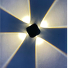 Outdoor Waterproof IP65 4W LED Wall Lamp Aluminum Wall Sconce Garden LED Wall Light