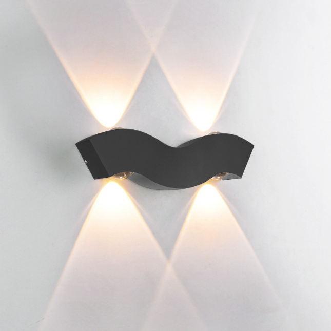 Nordic Waterproof IP65 4W wall lamp simple led living room Background Wall Lamp hotel hall corridor lighting Up and Down light