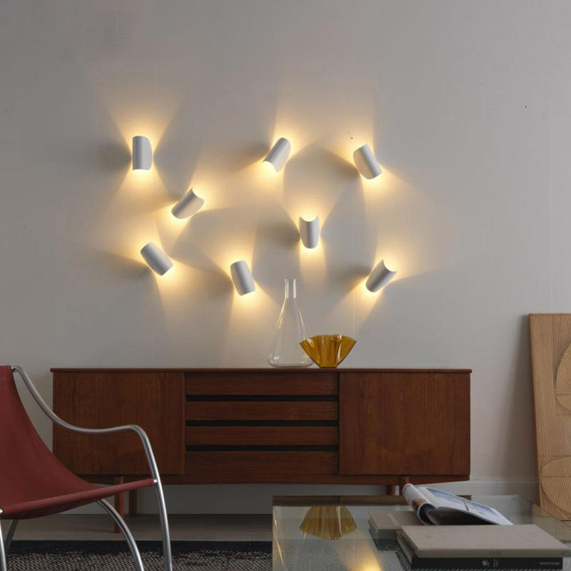 G4 lamp holder Italian Minimalist Wall Lamp Bedroom Bedside wall light Living Room Creative Rotating Art Hotel Wall Lamp Nordic