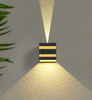Outdoor Lamps 10W Led Wall Light Ip65 Black Decorative Porch Garden Home Waterproof Bulbs Modern Aluminium Baking
