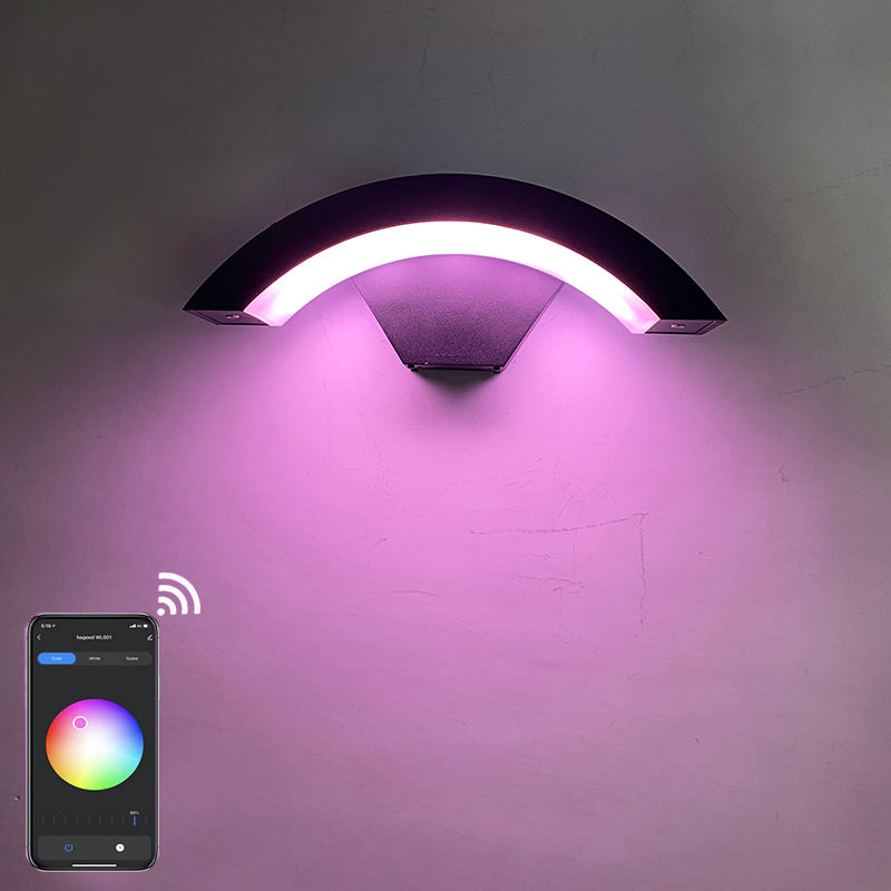 Tuya intelligent wall lamp LED intelligent wall lamp IP65 waterproof colorful fashionable decorative wall lamp