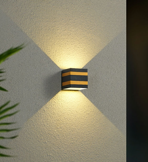Outdoor Lamps 10W Led Wall Light Ip65 Black Decorative Porch Garden Home Waterproof Bulbs Modern Aluminium Baking