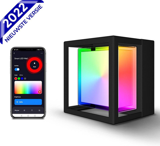 Modern Indoor RGB 10W LED Wall Lamp Up and Down Decorate Wall Sconce bedroom bedside colorful Wall Light With Remote Controller