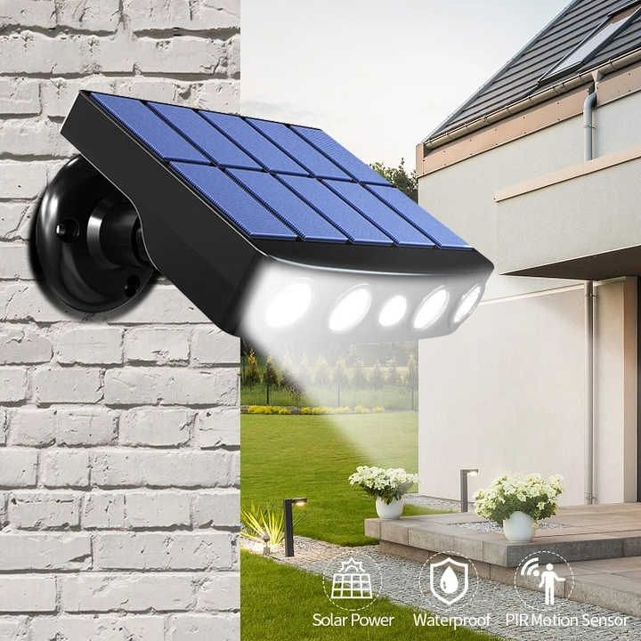 New Type Inductive Monitoring Solar Wall Lamp Outdoor Waterproof Villa Courtyard Lamp Outdoor Garden Fence Stair Step Lamp