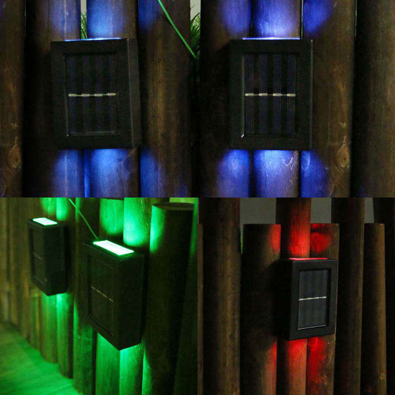 outdoor solar wall sconce