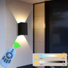 Square Led Wall Lights Outdoor Aisle Corridor Dimmable Multicolor Up Down Lamp With Motion Sensor for Wall KTV Bar Bedroom