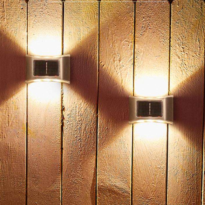 6LED solar lamp IP65 waterproof outdoor lamp courtyard wall lamp for garden villa decoration LED garden wall light6LED Solar Lamp IP65 Waterproof Outdoor Lamp Courtyard Wall Lamp for Garden Villa Decoration LED Garden Wall Light