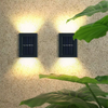 Solar Charging Wall Light Outdoor Waterproof IP65 Up And Down Stair Wall Light Solar LED Night Light