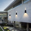 Solar Wall Washer Outdoor Garden Home Wall Lamp Waterproof Up and Down Lighting Lamp Villa Decorative Garden Wall Lamp