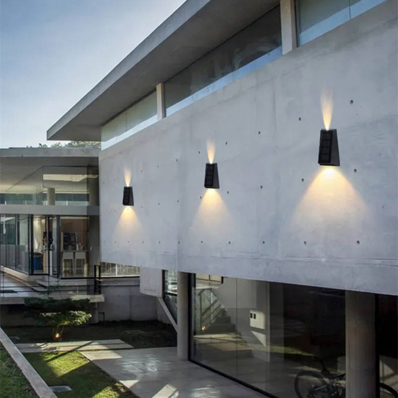 Solar Wall Washer Outdoor Garden Home Wall Lamp Waterproof Up and Down Lighting Lamp Villa Decorative Garden Wall Lamp