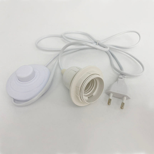 Eu Plug e27 power cord Lamp holder With Eu Plug On/off Switch VDE OEM 2.5A 250V best price quality