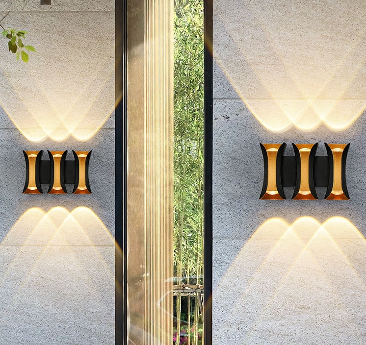 Garden Glass Wall Lamps Outdoor Exterior Light Fixture Retro IP65 Waterproof LED for House Porch Corridor Gateway&Gate Patio