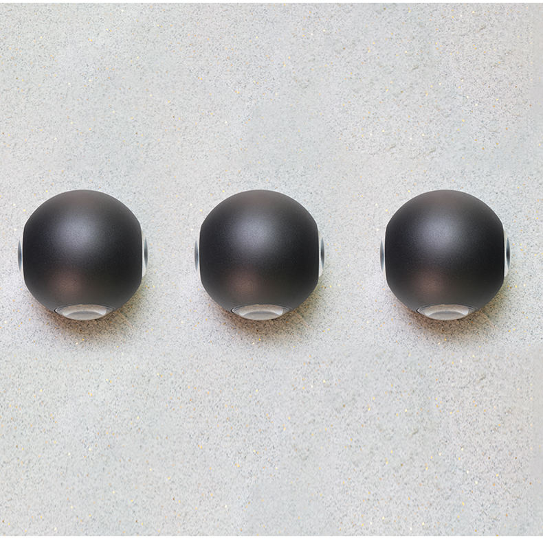 6W Waterproof Light 2023 NEW Ball Lights Outdoor LED Wall Lamps Round Waterproof Wall Lamp Up And Down Wall Lamp