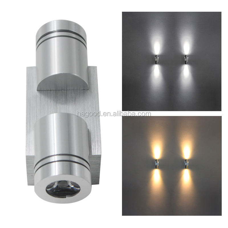 2x1W AC85-265V Aluminum Modern LED Wall Lights Wall Lamp Sconce Mirror Light for Indoor Wall Decoration Or Lighting