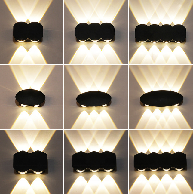 Modern LED Wall Light Up And Down Lighting Cube Sconce Lamp Fixture Mount Indoor Outdoor Home Room Bedroom Hotel Lighting Decoration