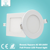 Ultra Thin Led Panel Downlight real full watt 3W 4W 6W 9W 12W 15W 18W 24W Round/Square LED Ceiling Recessed Light