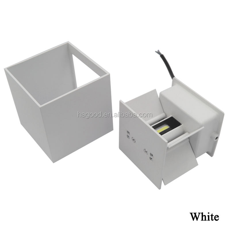 Modern LED Wall Light Up And Down Lighting Cube Sconce Lamp Fixture Mount Outdoor Home Room Bedroom Hotel Lighting Decoration