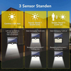 Solar Outdoor Lamp with Motion Sensor - 97 LEDs - White Light - Solar Garden Lighting - IP65 Waterproof - For Garden / Wall Lamp