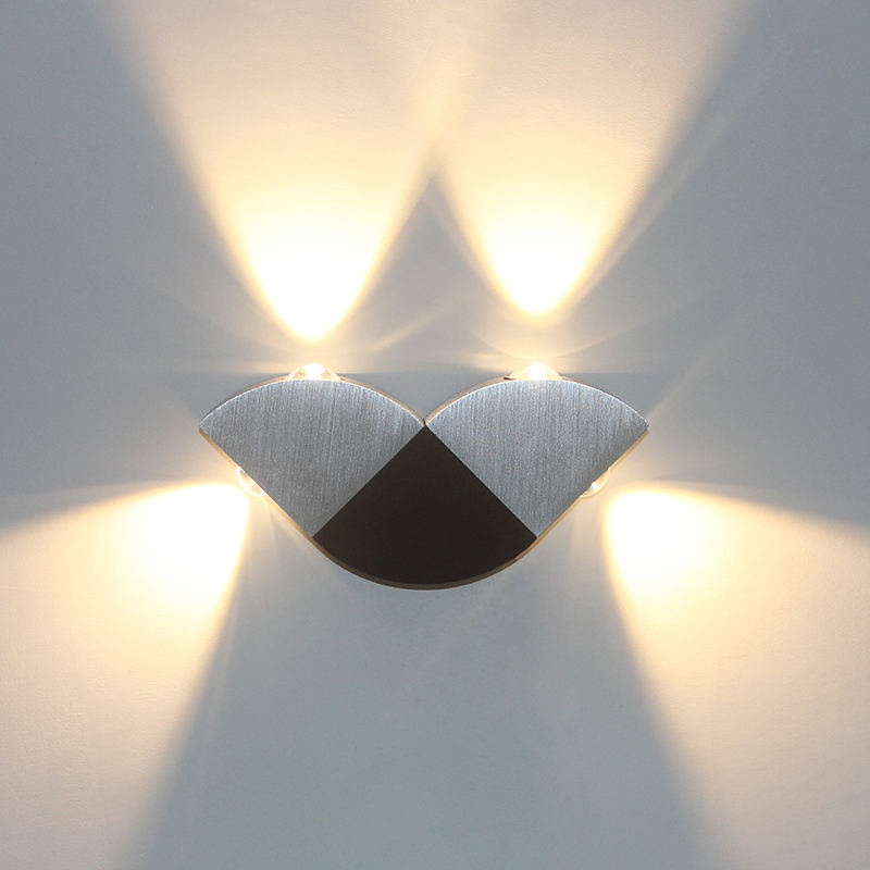 4W LED Wall Lamp Sconce Colorful Lighting Wall-Mounted Indoor Decoration Light for Loft Bathroom Living Room Home Lighting 