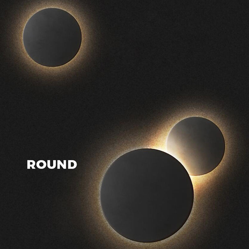 LED Indoor Wall Light Round Shape Aisle Light Exterior Wall Balcony Corridor Aluminum vanity light small bedside lamps